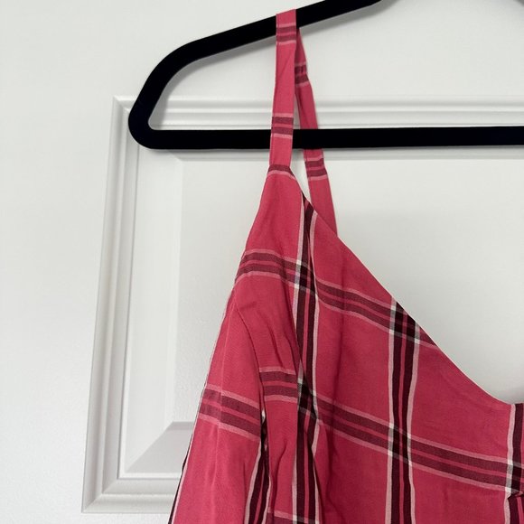 EUC Old Navy Pink Plaid Midi Dress (Size: XXL) - Picture 5 of 8